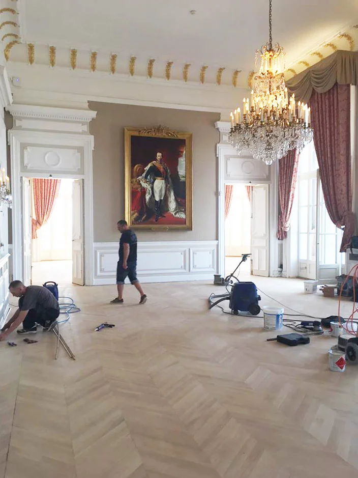 poncage de parquet artisan